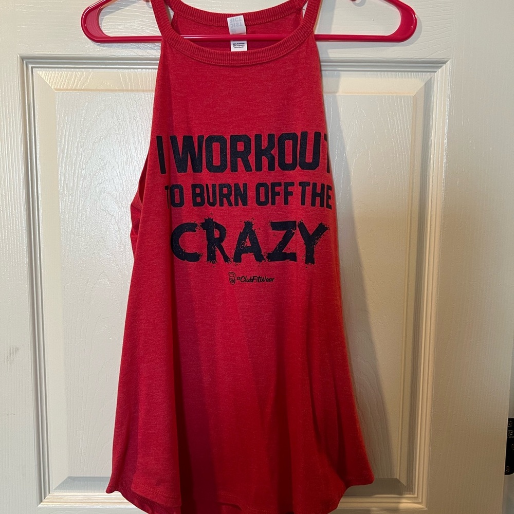Red Workout Tank Top by